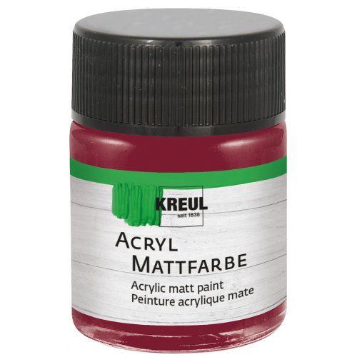 Akrylová barva matná KREUL 50 ml VÍNOVÁ ČERVENÁ