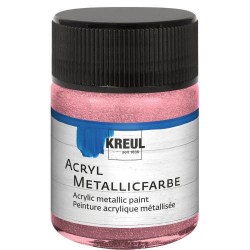 Akrylová barva metalická KREUL 50 ml RŮŽOVÁ