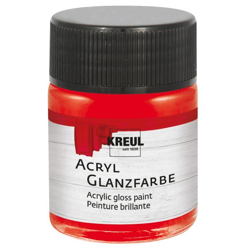 Akrylová barva lesklá KREUL 50 ml ČERVENÁ