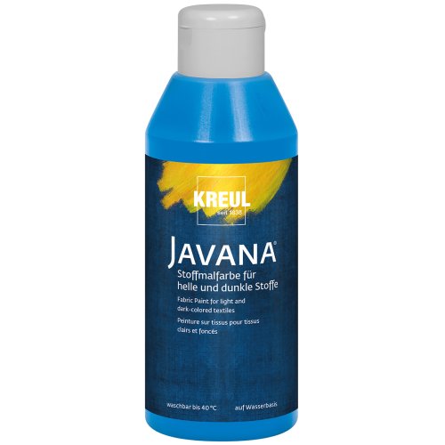 Barva na světlý a tmavý textil JAVANA 250 ml MODRÁ