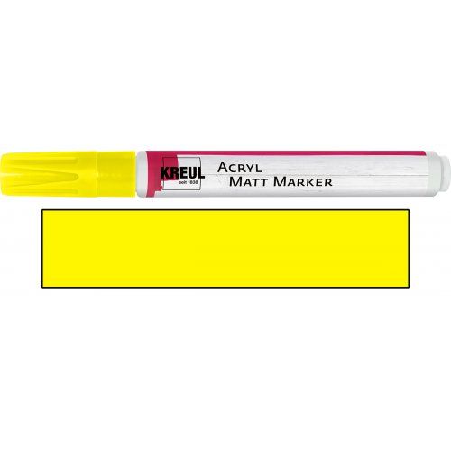Akrylový fix matný KREUL medium ŽLUTÁ