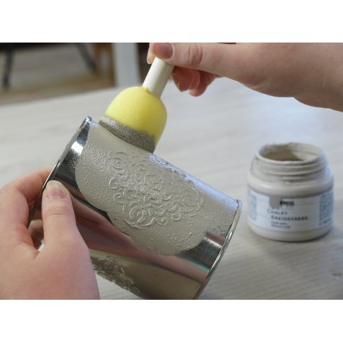 Křídová barva CHALKY PAINT 500 ml BÍLÁ BAVLNA - Metalldose_KREUL Chalky Kreidefarbe_auftragen2.jpg
