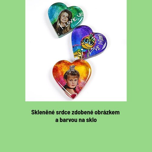 SKLENĚNÉ SRDCE PRŮHLEDNÉ 10 x 9 cm