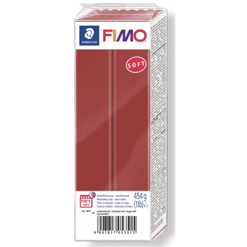 FIMO soft 454 g XMAS ČERVENÁ