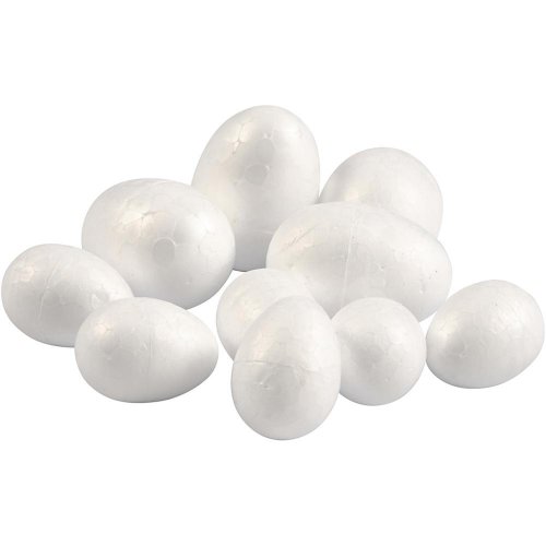 Polystyrenové vajíčko BÍLÉ 3,5 + 5 cm - 10 ks v balení - CC54309_a.jpg