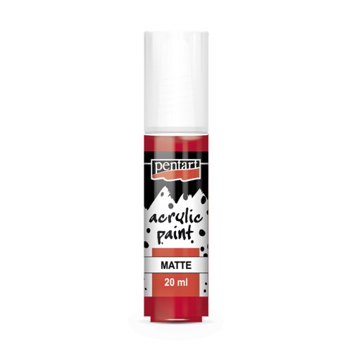 Akrylová barva matná PENTART 20 ml ČERVENÁ