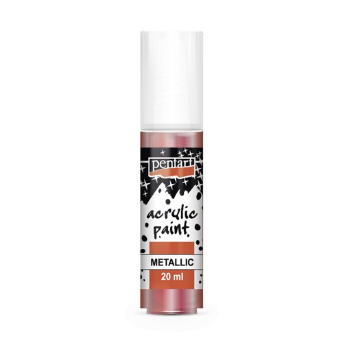 Akrylová barva metalická PENTART 20 ml ČERVENÁ MĚĎ