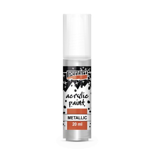 Akrylová barva metalická PENTART 20 ml STŘÍBRNÁ