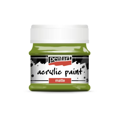 Akrylová barva matná PENTART 50 ml OLIVOVÁ