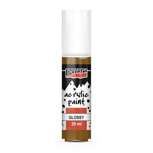 Akrylová barva lesklá PENTART 20 ml SVĚTLÁ HNĚDÁ