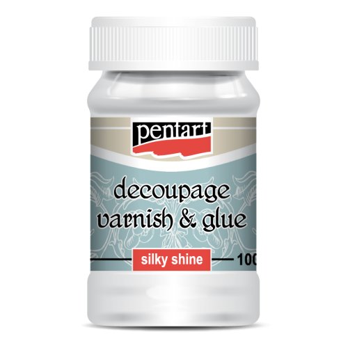 Lepidlo a lak na decoupage PENTART 100 ml HEDVÁBNÝ LESK