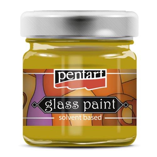 Barva na sklo nevypalovací PENTART 30 ml ŽLUTÁ