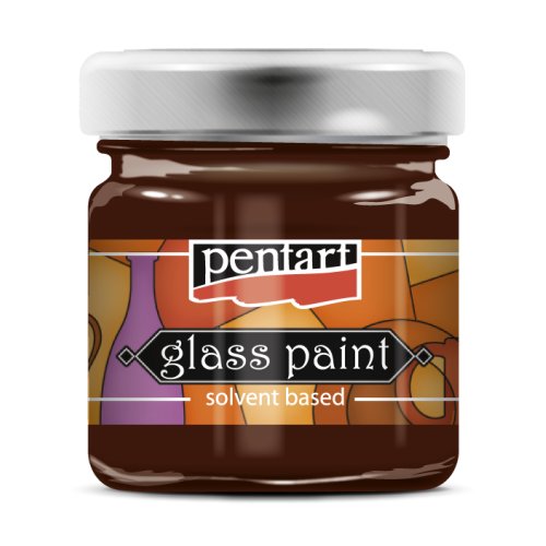 Barva na sklo nevypalovací PENTART 30 ml ORANŽOVÁ