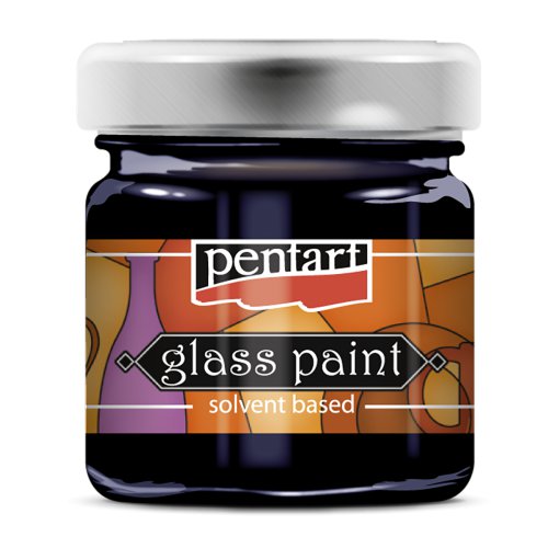 Barva na sklo nevypalovací PENTART 30 ml MODRÁ