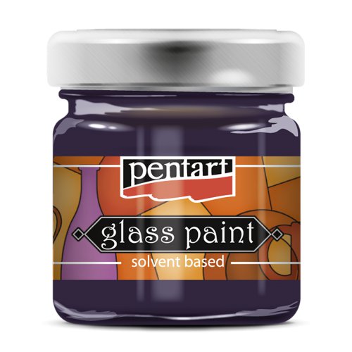 Barva na sklo nevypalovací PENTART 30 ml PURPUROVÁ