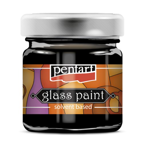 Barva na sklo nevypalovací PENTART 30 ml ČERNÁ