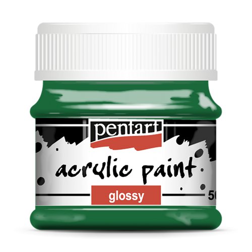 Akrylová barva lesklá PENTART 50 ml ZELENÁ