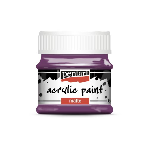 Akrylová barva matná PENTART 50 ml PURPUROVÁ