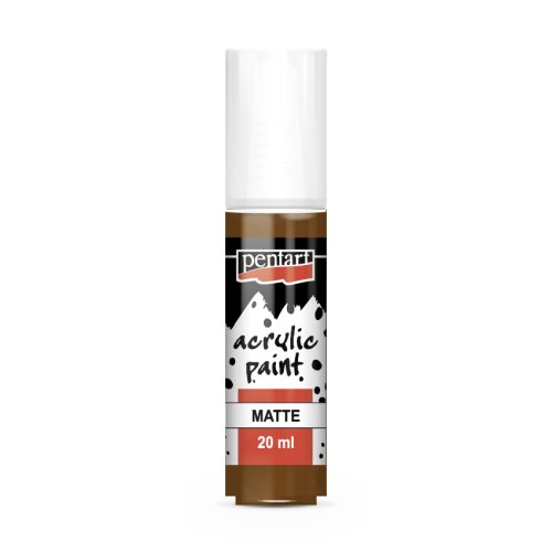 Akrylová barva matná PENTART 20 ml KAŠTANOVÁ