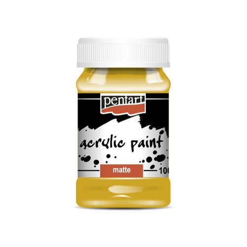 Akrylová barva matná PENTART 100 ml OKROVÁ