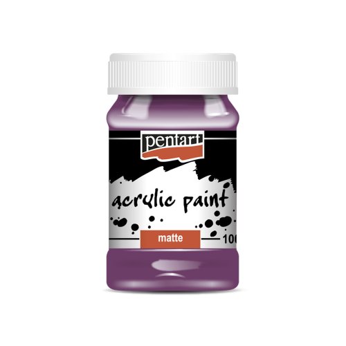 Akrylová barva matná PENTART 100 ml PURPUROVÁ