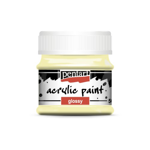 Akrylová barva lesklá PENTART 50 ml MÁSLOVÁ