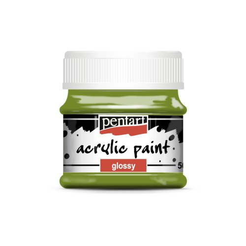Akrylová barva lesklá PENTART 50 ml OLIVOVÁ