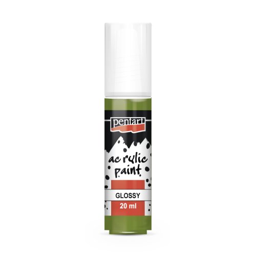 Akrylová barva lesklá PENTART 20 ml OLIVOVÁ