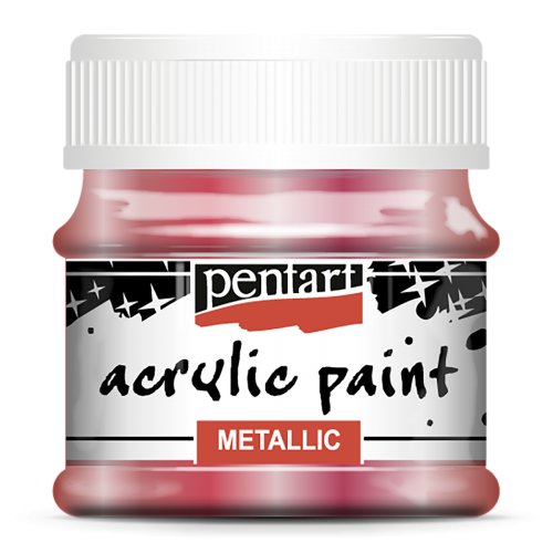 Akrylová barva metalická PENTART 50 ml ČERVENÁ MĚĎ