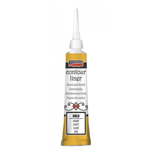 Konturovací liner metalický PENTART 20 ml ZLATÁ