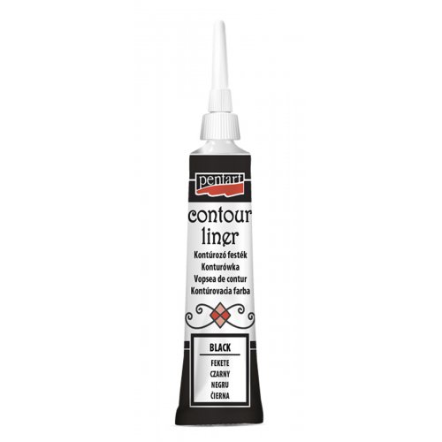 Konturovací liner univerzální PENTART 20 ml ČERNÁ