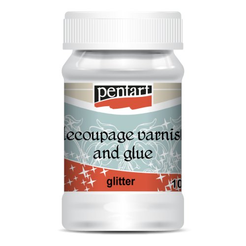 Lepidlový lak na decoupage Glitter PENTART 100 ml