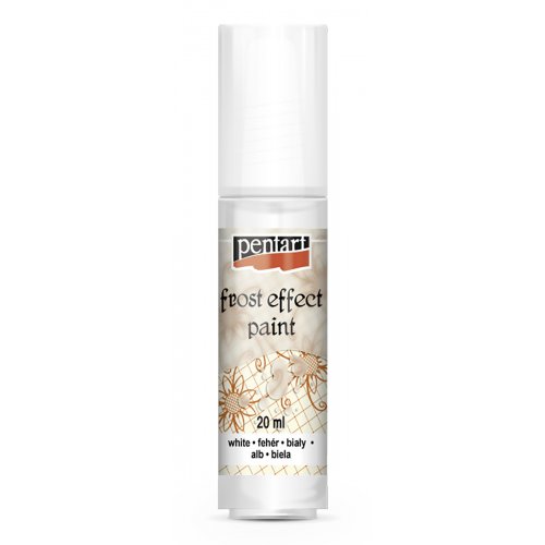 Barva ledový efekt na sklo PENTART 20 ml BÍLÁ