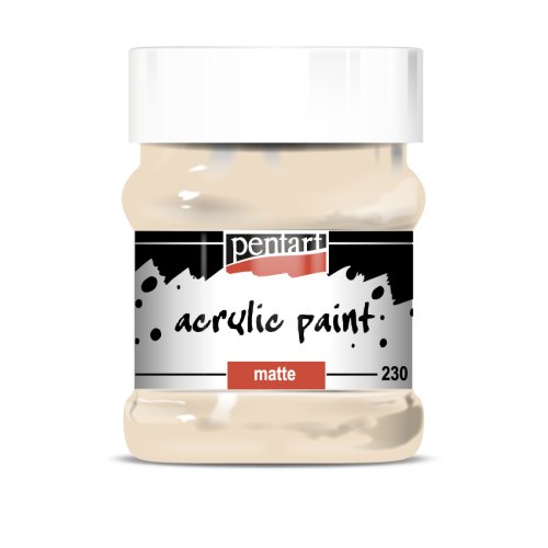 Akrylová barva matná PENTART 230 ml BÉŽOVÁ