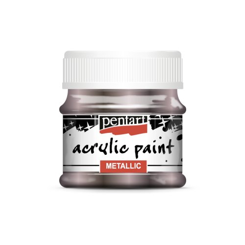 Akrylová barva metalická PENTART 50 ml TŘPYTIVÁ FIALOVÁ
