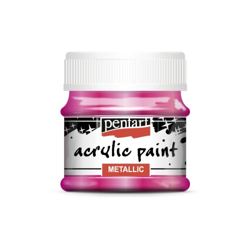 Akrylová barva metalická PENTART 50 ml MAGENTA