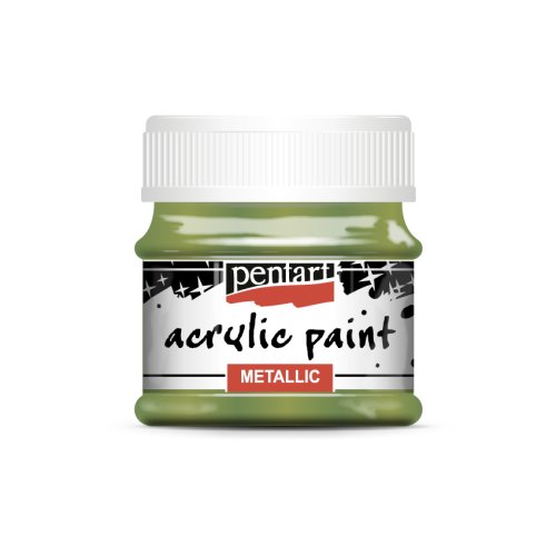 Akrylová barva metalická PENTART 50 ml ZELENÁ