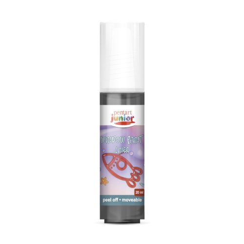 Barva na sklo slupovací PENTART 20 ml ČERNÁ KONTURA