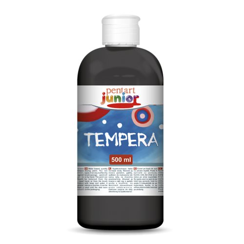 Temperová barva Junior PENTART 500 ml ČERNÁ