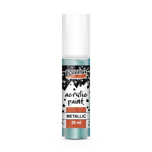 Akrylová barva metalická PENTART 20 ml TYRKYSOVÁ