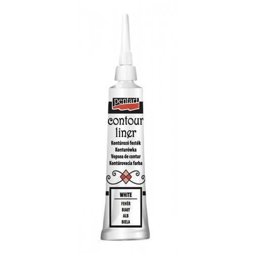 Konturovací liner univerzální PENTART 20 ml BÍLÁ