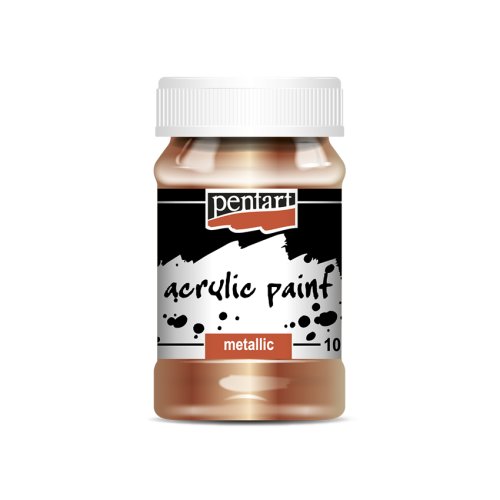 Akrylová barva metalická PENTART 100 ml ANTICKÁ MĚDĚNÁ