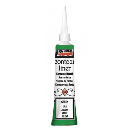 Konturovací liner univerzální PENTART 20 ml ZELENÁ