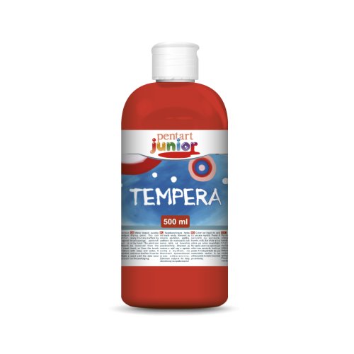 Temperová barva Junior PENTART 500 ml OHNIVÁ ČERVENÁ