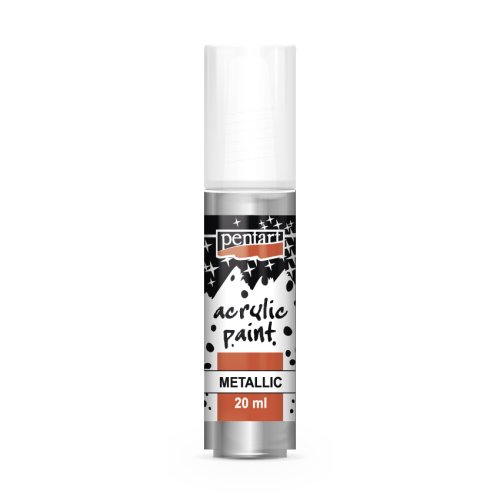Akrylová barva metalická PENTART 20 ml ROKOKO STŘÍBRNÁ