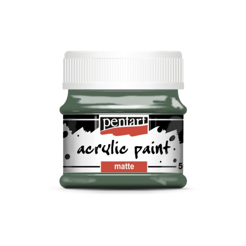 Akrylová barva matná PENTART 50 ml KHAKI ZELENÁ