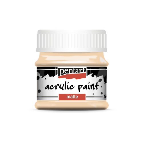 Akrylová barva matná PENTART 50 ml SVĚTLÁ ORANŽOVÁ
