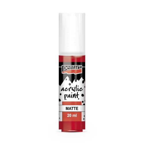 Akrylová barva matná PENTART 20 ml LIPSTICK ČERVENÁ