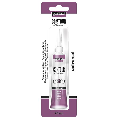Konturovací liner perleťový PENTART 20 ml TMAVÁ PURPUROVÁ