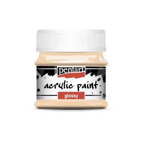 Akrylová barva lesklá PENTART 50 ml SVĚTLÁ ORANŽOVÁ